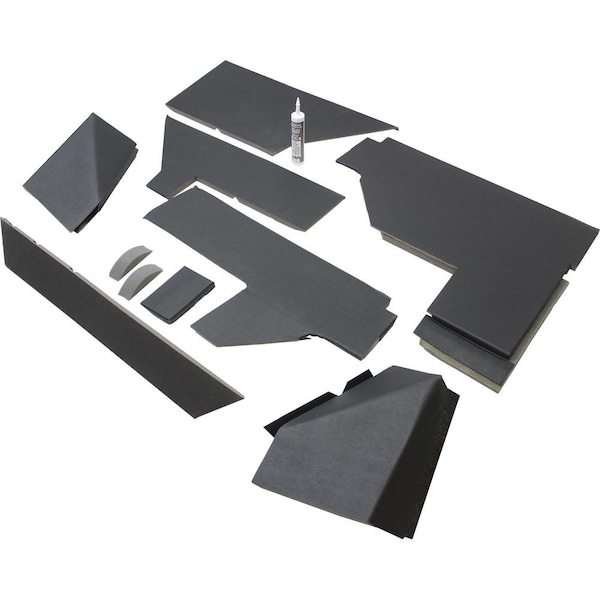 Aftermarket AMSS4142 Qwik Fit Lower Cab Kit, Black Vinyl AMSS4142-ABL - main